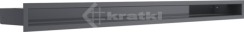 Решітка для каміну Kratki Luft 45S 6x100 графітова. Фото 2