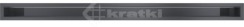 Решітка для каміну Kratki Luft 45S 6x100 графітова