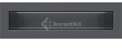 Решітка для каміну Kratki Luft 45S 6x20 графітова