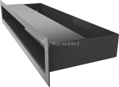 Решітка для каміну Kratki Luft 45S 6x40 графітова. Фото 2