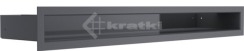 Решітка для каміну Kratki Luft 45S 6x60 графітова. Фото 2
