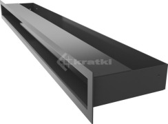 Решітка для каміну Kratki Luft 45S 6x80 графітова. Фото 3