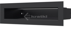 Решітка для каміну Kratki Luft 45S 6x20 чорна. Фото 2