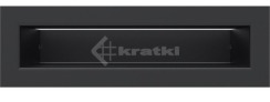 Решітка для каміну Kratki Luft 45S 6x20 чорна