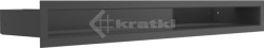 Решітка для каміну Kratki Luft 45S 6x60 чорна. Фото 2