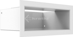 Решітка для каміну Kratki Luft 45S 9x20 біла. Фото 2