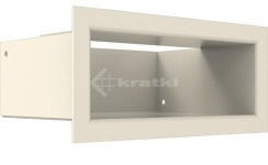Решітка для каміну Kratki Luft 45S 9x20 кремова. Фото 3