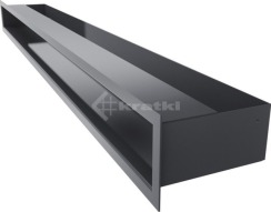 Решітка для каміну Kratki Luft 45S 9x100 графітова. Фото 3