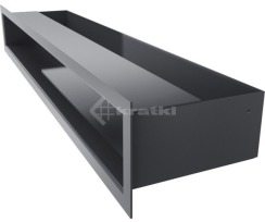 Решітка для каміну Kratki Luft 45S 9x60 графітова. Фото 3