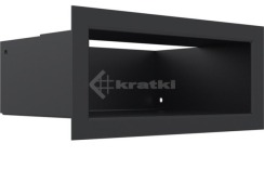 Решітка для каміну Kratki Luft 45S 9x20 чорна. Фото 3