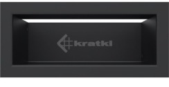 Решітка для каміну Kratki Luft 45S 9x20 чорна
