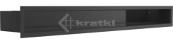 Решітка для каміну Kratki Luft 45S 9x80 чорна. Фото 2