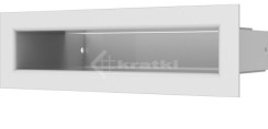 Решітка для каміну Kratki Luft 45SF 6x20 біла. Фото 2
