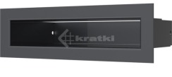 Решітка для каміну Kratki Luft 45SF 6x20 графітова. Фото 2