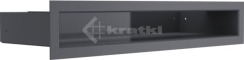 Решітка для каміну Kratki Luft 45SF 6x40 графітова. Фото 2