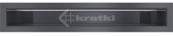 Решітка для каміну Kratki Luft 45SF 6x40 графітова