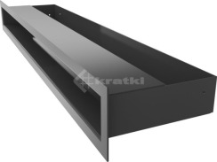 Решітка для каміну Kratki Luft 45SF 6x60 графітова. Фото 3