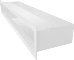 Решітка для каміну Kratki Luft 45SF 9x60 біла. Фото 3