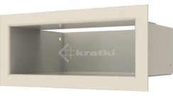 Решітка для каміну Kratki Luft 45SF 9x20 кремова. Фото 2
