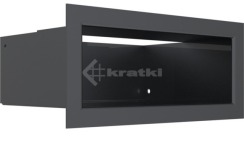 Решітка для каміну Kratki Luft 45SF 9x20 графітова. Фото 3
