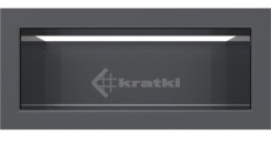Решітка для каміну Kratki Luft 45SF 9x20 графітова
