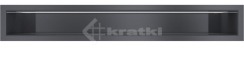 Решітка для каміну Kratki Luft 45SF 9x60 графітова