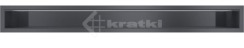 Решітка для каміну Kratki Luft 45SF 9x80 графітова