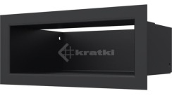 Решітка для каміну Kratki Luft 45SF 9x20 чорна. Фото 2