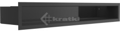 Решітка для каміну Kratki Luft 45SF 9x60 чорна. Фото 2