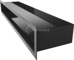 Решітка для каміну Kratki Luft 45SF 9x60 чорна. Фото 3
