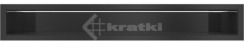 Решітка для каміну Kratki Luft 45SF 9x60 чорна