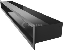 Решітка для каміну Kratki Luft 45SF 9x80 чорна. Фото 3