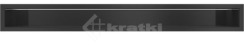 Решітка для каміну Kratki Luft 45SF 9x80 чорна