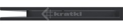Решітка для каміну Kratki Luft 45S NL 76,6x54,7x6 графітова (LUFT/NL/60/45S/G). Фото 2