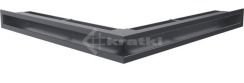 Решітка для каміну Kratki Luft 45S NS 56x56x6 графітова (LUFT/NS/60/45S/G)