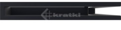 Решітка для каміну Kratki Luft 45S NP 40x60x6 чорна (LUFT/NP/6/40/45S/C). Фото 2