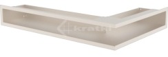 Решітка для каміну Kratki Luft 45S NL 60x40x9 кремова (LUFT/NL/9/40/45S/K)