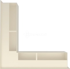 Решітка для каміну Kratki Luft 45S NS 56x56x9 кремова (LUFT/NS/90/45S/K). Фото 2
