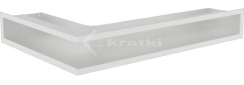 Решітка для каміну Kratki Luft 45S NP 40x60x9 біла (LUFT/NP/9/40/45S/B)