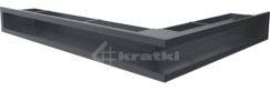 Решітка для каміну Kratki Luft 45S NL 76,6x54,7x9 графітова (LUFT/NL/90/45S/G)