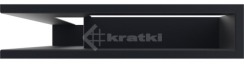 Решітка для каміну Kratki Luft 45S NL 60x40x9 графітова (LUFT/NL/9/40/45S/G). Фото 2