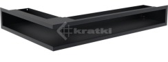 Решітка для каміну Kratki Luft 45S NP 40x60x9 графітова (LUFT/NP/9/40/45S/G)