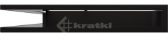Решітка для каміну Kratki Luft 45S NL 76,6x54,7x9 чорна (LUFT/NL/90/45S/C). Фото 2