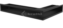 Решітка для каміну Kratki Luft 45S NL 60x40x9 чорна (LUFT/NL/9/40/45S/C)