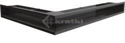 Решітка для каміну Kratki Luft 45S NP 54,7x76,6x9 чорна (LUFT/NP/90/45S/C)