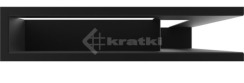 Решетка для камина Kratki Luft 45S NP 40x60x9 черная (LUFT/NP/9/40/45S/C). Фото 2