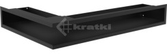 Решітка для каміну Kratki Luft 45S NP 40x60x9 чорна (LUFT/NP/9/40/45S/C)