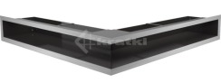Решітка для каміну Kratki Luft 45S NS 56x56x9 шліфована (LUFT/NS/90/45S/SZ)