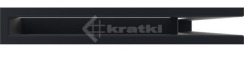 Решітка для каміну Kratki Luft 45SF NP 40x60x6 графітова (LUFT/NP/6/40/45S/G/SF). Фото 2