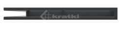 Решітка для каміну Kratki Luft 45SF NS 56x56x6 графітова (LUFT/NS/60/45S/G/SF). Фото 2